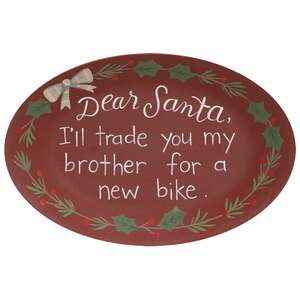 I'll Trade You My Brother Oval Plate