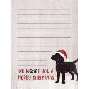 We Woof You A Merry Christmas Notepad;