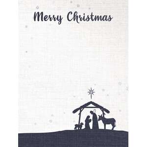 Merry Christmas Nativity Notepad;