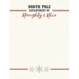 Department of Naughty & Nice Notepad;