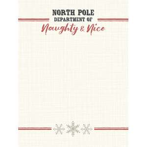 Department of Naughty & Nice Mini Notepad #55025