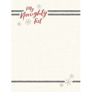 My Naughty List Mini Notepad #55026