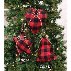 Buffalo Check Tree Ornament #CS38474