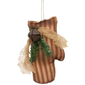 Ticking Stripe Mitten