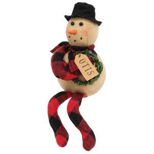 Otis Red & Black Buffalo Check Snowman #CS38499