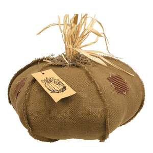 Burlap Patches Pumpkin, 15"