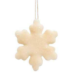 Glitter Snowflake Ornament #CS38554Glitter Snowflake Ornament #CS38554