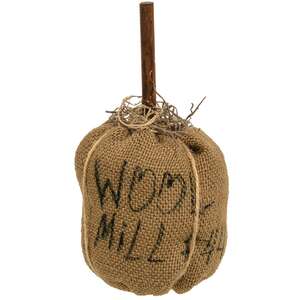 Burlap Wool Mill Pumpkin