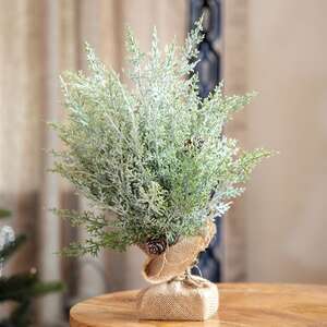 Frosted Woodland Cedar Tree, 15" 18164;