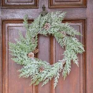Woodland Cedar Wreath, 20" 18180;