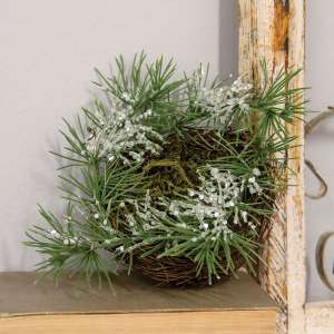 Icy Pine & Moss Bird Nest 18194