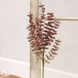 Burgundy Fall Ombre Eucalyptus Leaf Spray 18207;