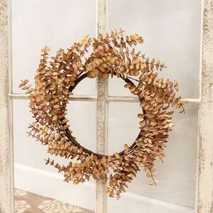 Light Fall Ombre Eucalyptus Leaf Wreath 18208;