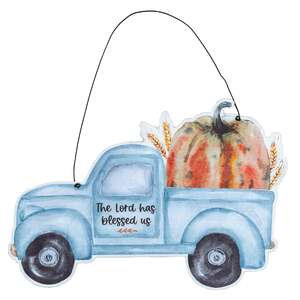 The Lord Has Blessed Us Pumpkin Truck Hanger