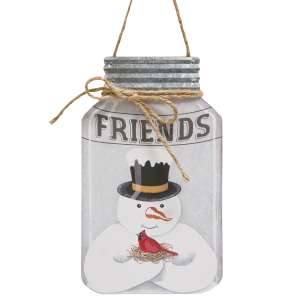 Friends Snowman Mason Jar Hanger #36184