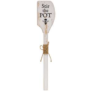 Stir the Pot Distressed Wooden Decorative Spatula #36230