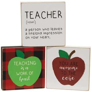 Teacher Square Block, 3 Asstd.