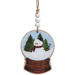 Snowman Forest Snowglobe Ornament #36404