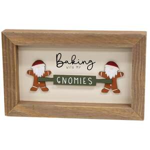 Baking With My Gnomies Framed Sign