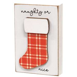 Naughty Or Nice Stocking Block #36457