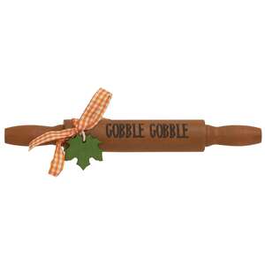 Gobble Gobble Wooden Rolling Pin #36539