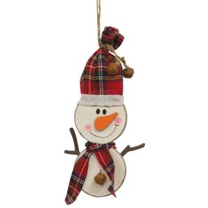 Chunky Happy Snowman Ornament #36612