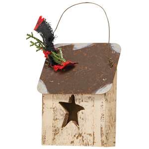 Mini Tin Roof Star House Ornament #36654