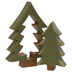 2/Set, Wooden Christmas Tree Cutout Set #36664