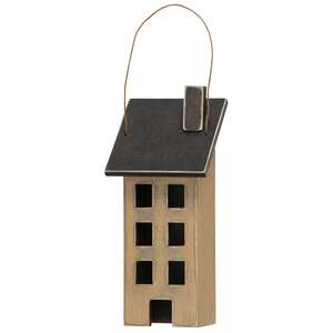 Mini Ivory Saltbox House Ornament