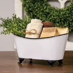 White Metal Bathtub 65296;