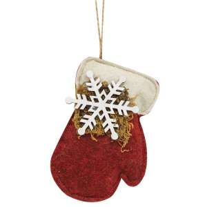 Snowflake Mitten Ornament #CS38571
