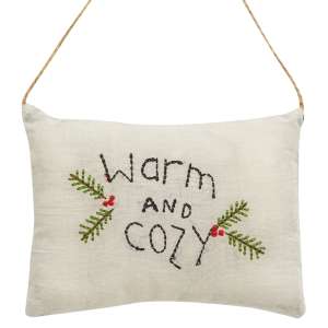 Warm and Cozy Pillow Ornament #CS38588