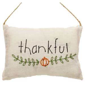 Thankful Pillow Ornament #CS38592