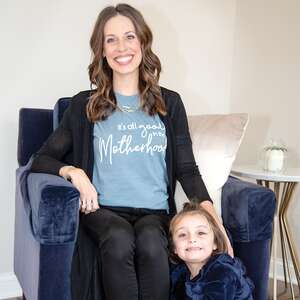 It's All Good In The Motherhood T-Shirt, Heather Slate L95XXL;