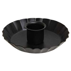 Fluted Taper Holder, Black #15224B