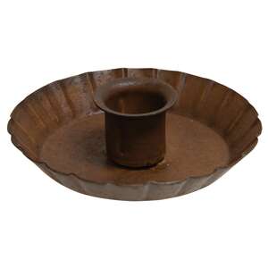 Fluted Taper Holder, Rusty