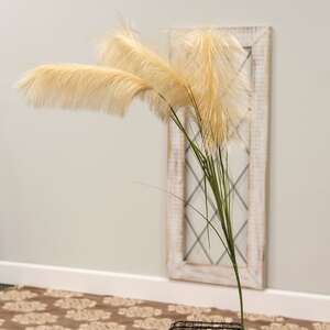 Triple Pampas Grass Spray, Natural;