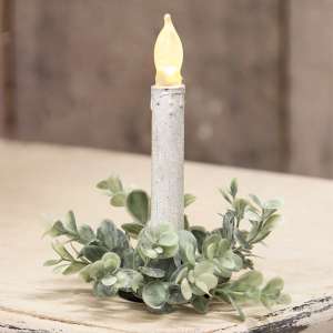 Frosted Boxwood Candle Ring 18276