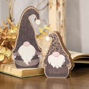 Fashionable Chunky Gnome Sitters, 2/Set 36263;