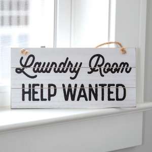 Help Wanted Laundry Room Shiplap Sign 36276