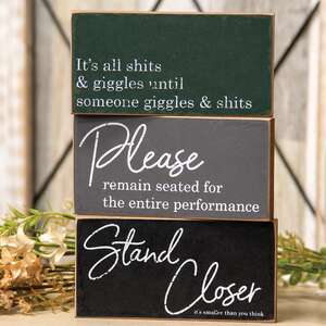 Stand Closer Block, 3 Asstd. 36386;