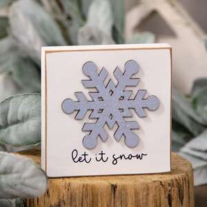 Let It Snow Snowflake Block 36450;