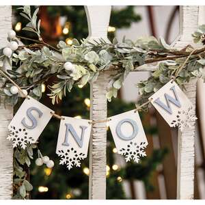 Horizontal Snow Tag Garland 36498;