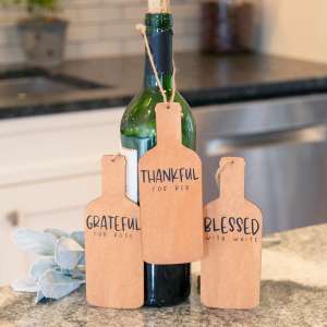Wine Blessings Bottle Ornaments, 3/Set 36532