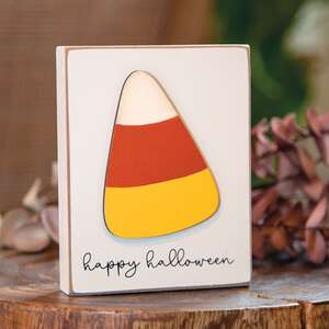 Happy Halloween Candy Corn Block 36546