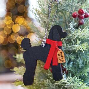 Furry & Bright Poodle Ornament 36593;