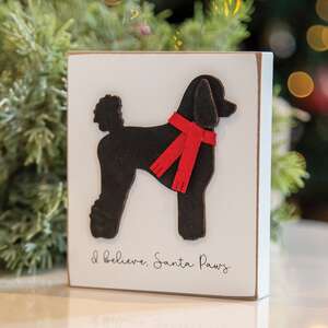 I Believe, Santa Paws Poodle Block 36597;