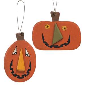 2/Set, Funny Face Jack o Lantern Ornaments