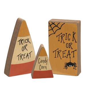3/Set, Trick or Treat Candy Corn Blocks