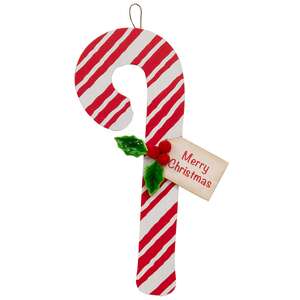 Merry Christmas Candy Cane Hanger